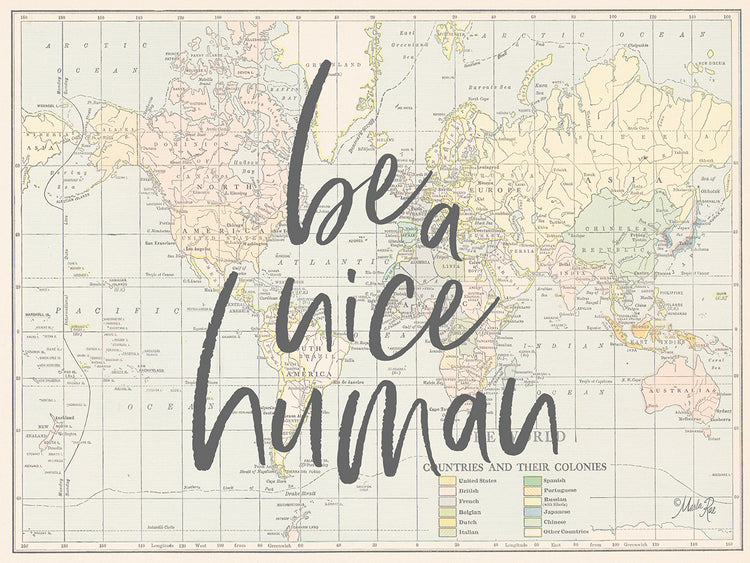 Be a Nice Human Map