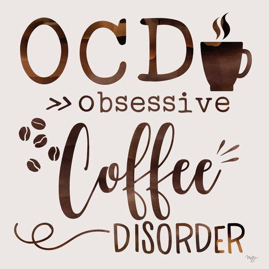 Obsessive Coffee Disorder Canvas Print