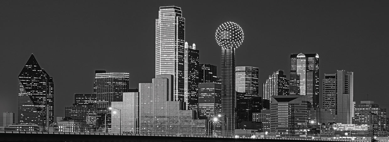 Gran panorama de Dallas Lienzo