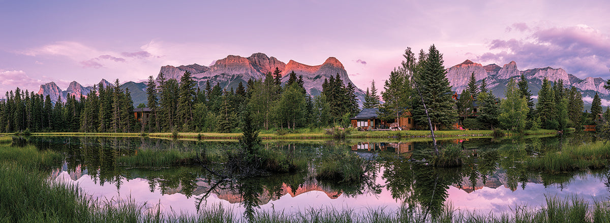 Spring Lake Ab Panoramic Images's Alberta Spring Creek Pond Canvas Art Prints | Fine ...