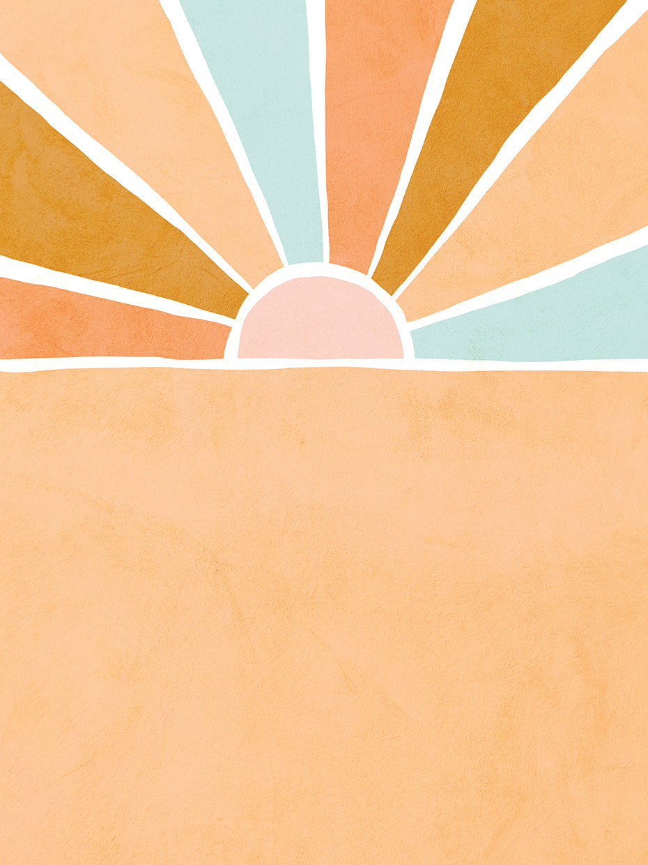 Peachy Sunset Rainbow