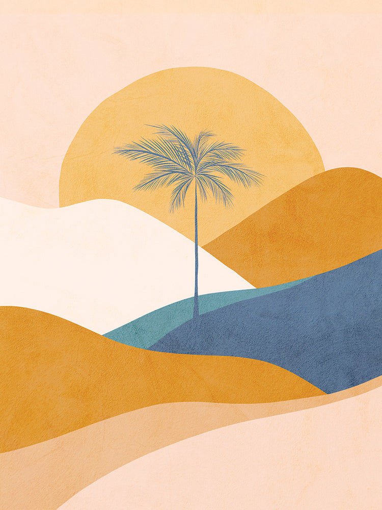 Tropical Palm Sunset