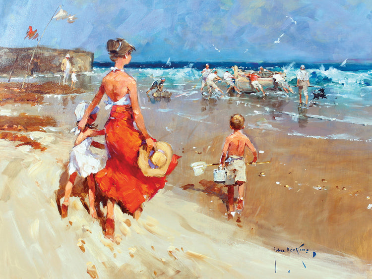 En la marea Lienzo