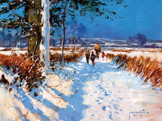 Snow on the Bridleway Canvas Print
