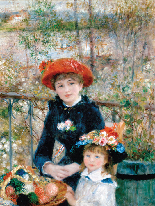 The Two Sisters, On the Terrace, 1881 Canvas Print
