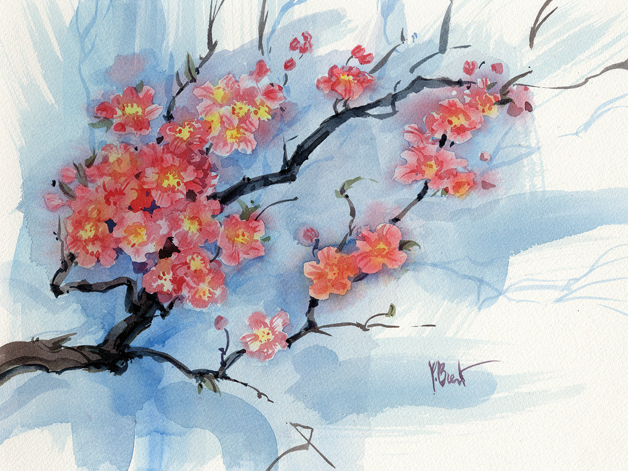 Flores de cerezo de primavera Lienzo