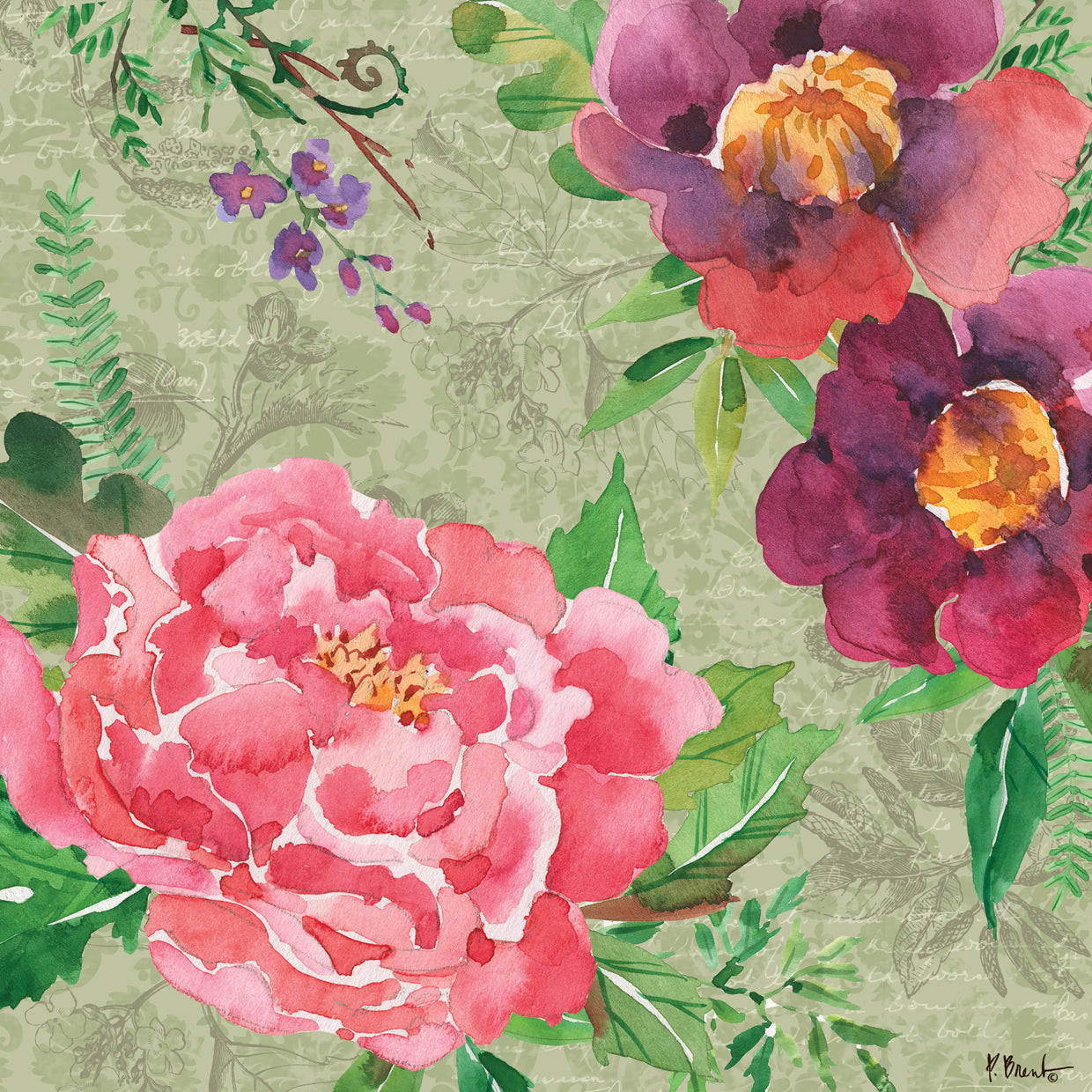 Eleanor Floral I Lienzo