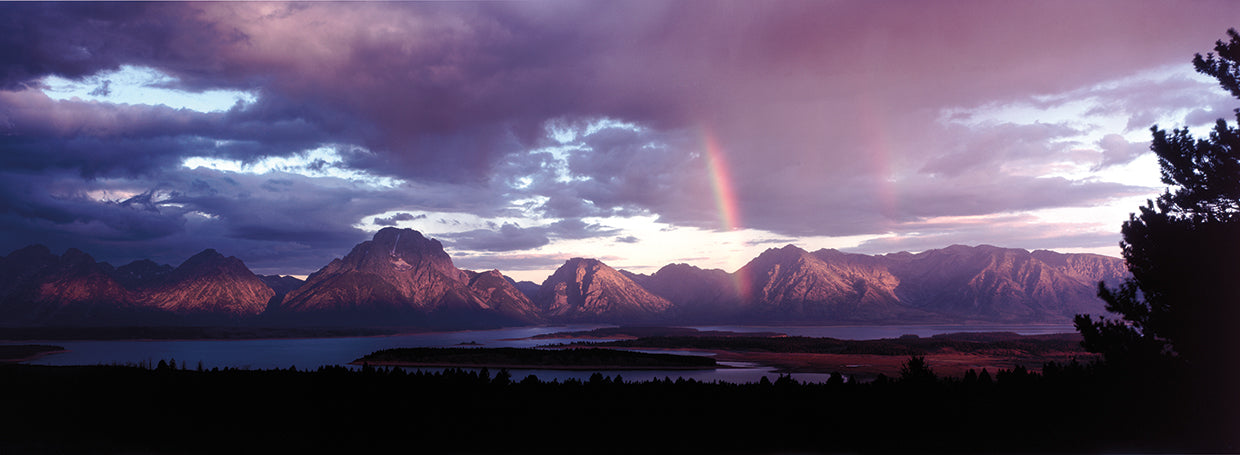 Arco iris de Grand Teton Lienzo