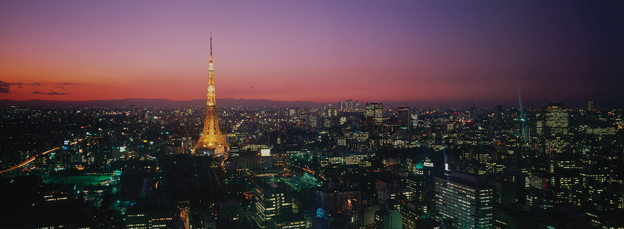 Atardecer en la ciudad de Tokio Lienzo