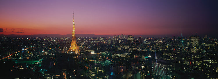 Atardecer en la ciudad de Tokio Lienzo