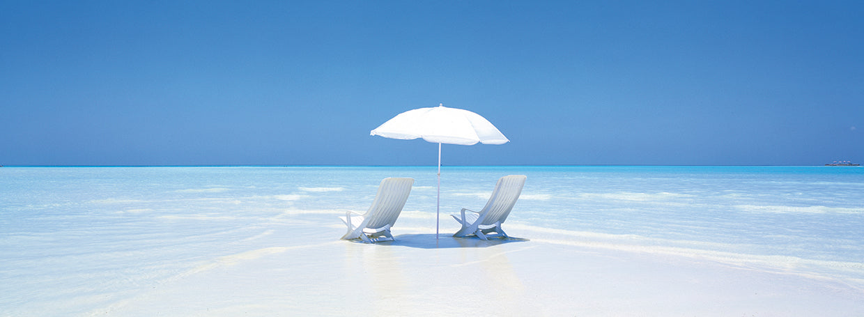 Vacaciones en la playa de Maldivas Lienzo