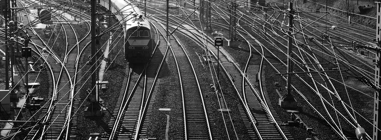 Vías de tren alemanas Lienzo