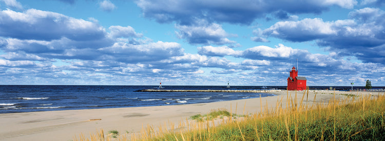 Faro rojo de Michigan Lienzo