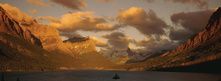 Montañas del lago St. Mary Lienzo