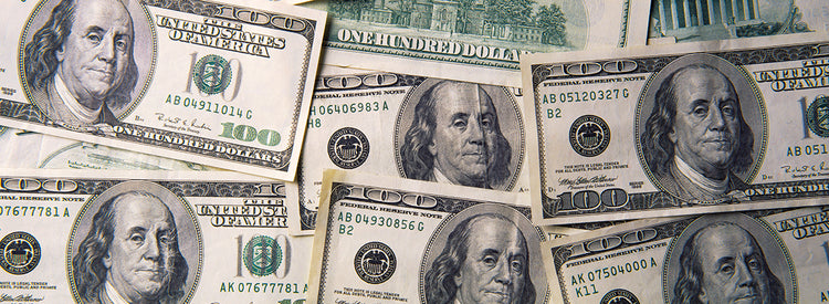 Grandes billetes de dólar de dinero Lienzo