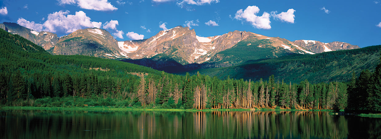 Lago del parque de las montañas rocosas Lienzo