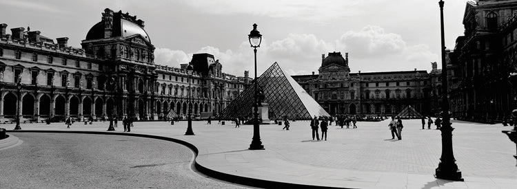Turistas del Louvre París Lienzo