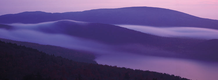Niebla del lago Acadia Lienzo