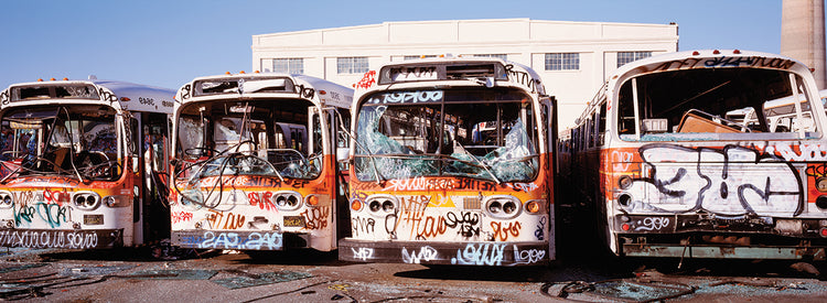 Autobuses de graffiti Lienzo