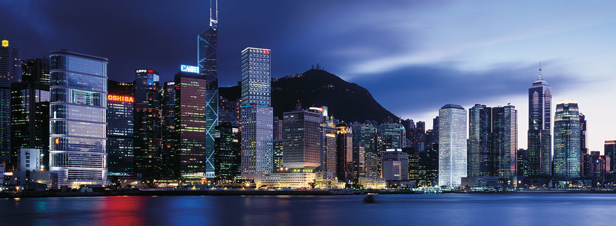 Luces del puerto de Hong Kong Lienzo