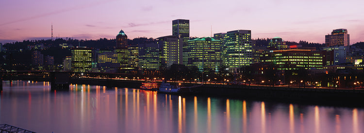 Luces nocturnas de Portland Lienzo