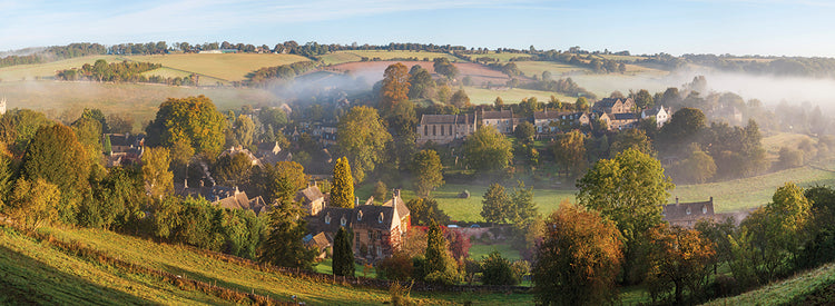 Pueblo inglés de Cotswold Lienzo