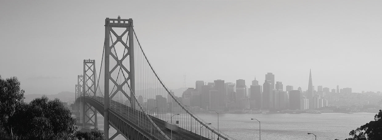 Puente del horizonte brumoso Lienzo