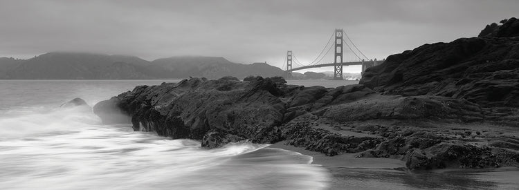 Misty Surf Golden Gate Lienzo