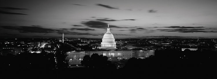 Resplandor nocturno del capitolio Lienzo
