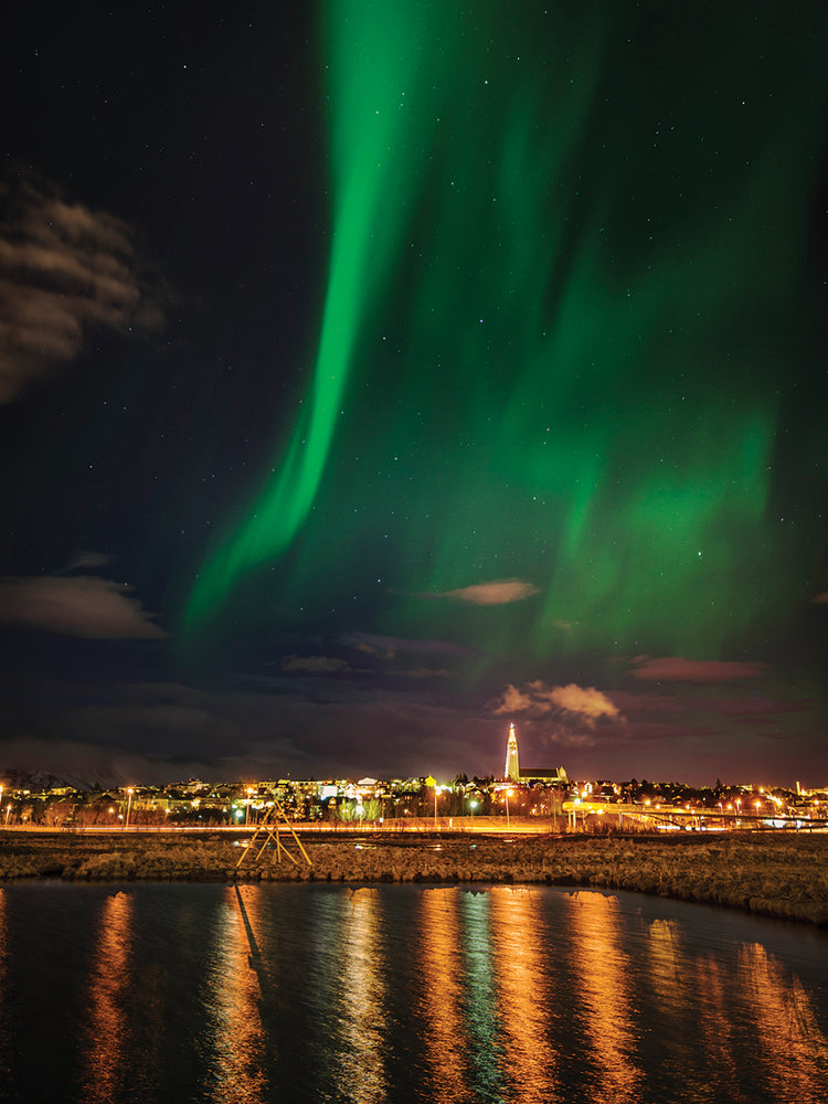 Olas de la luz del norte Lienzo