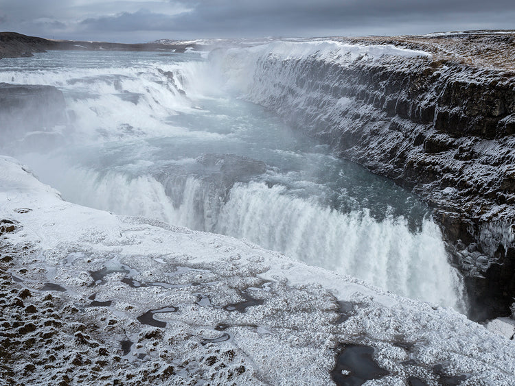 Golden Falls Islandia Lienzo
