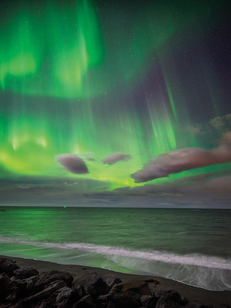 Playa Northern Lights Lienzo