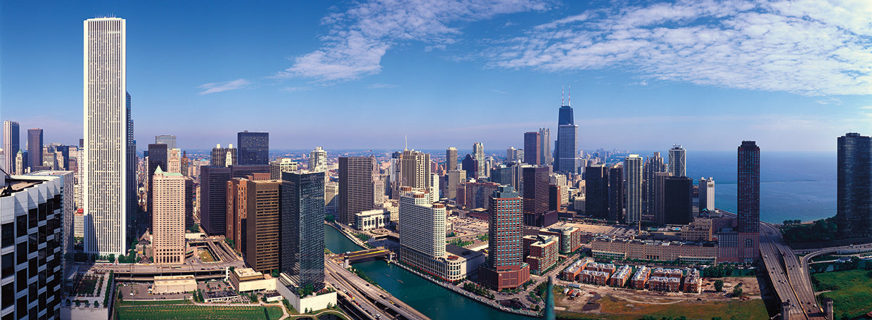 Río verde azulado de Chicago Lienzo