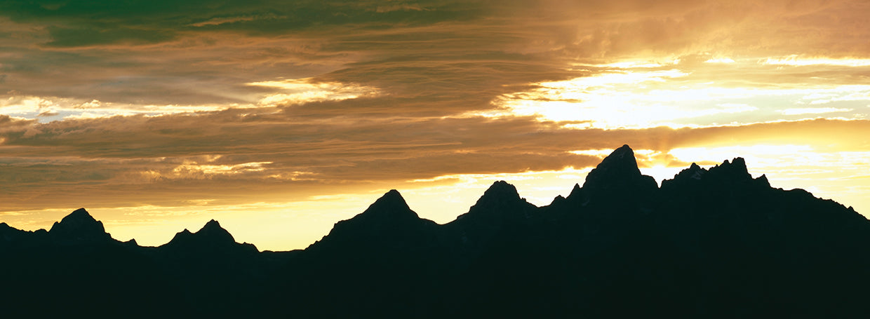 Teton Peaks Silhouette