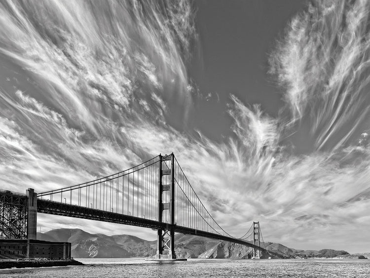 Golden Gate City junto a la bahía Lienzo