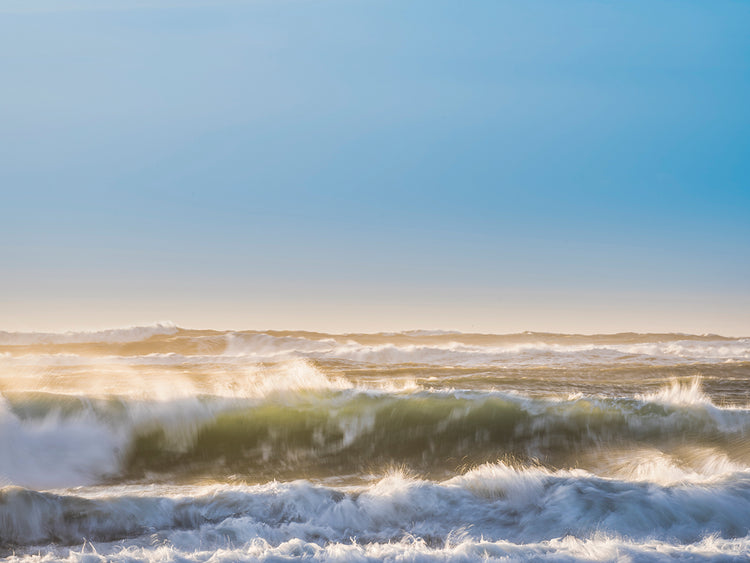 Casquete de hielo rompiendo olas Lienzo