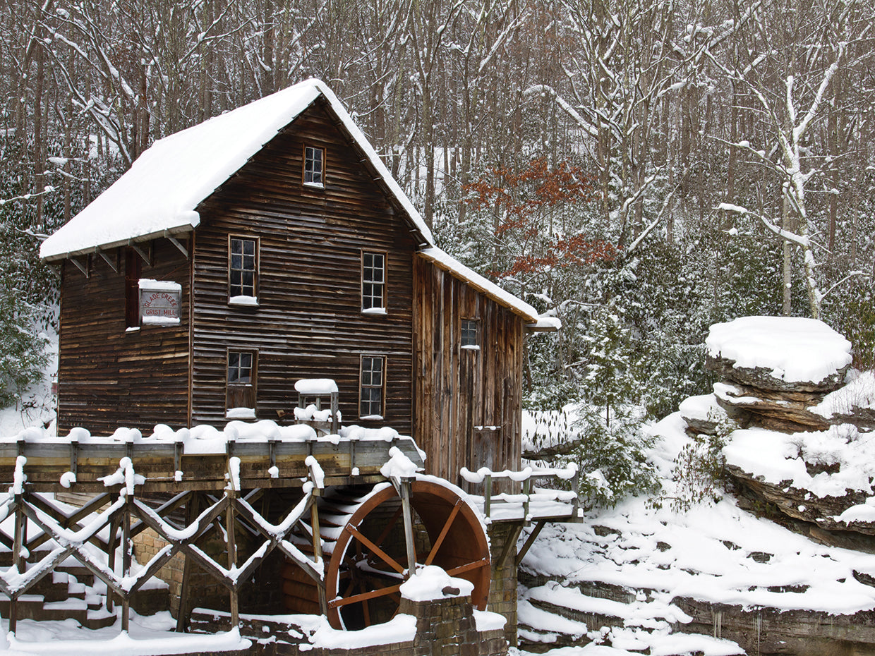 Rustic Winter Watermill