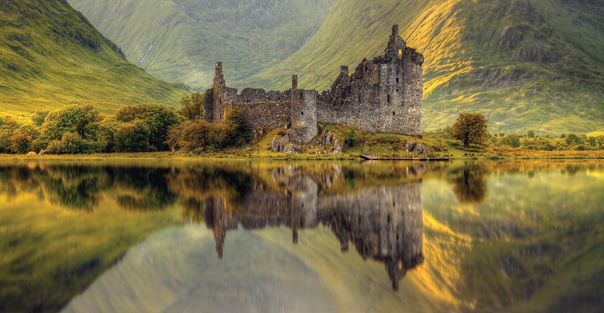 Castillo Reflexiones Escocia Lienzo