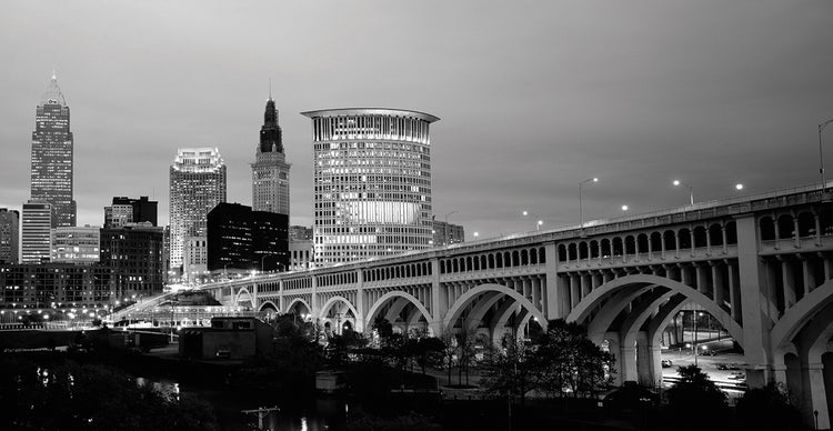 Puente del anochecer de Cleveland Lienzo