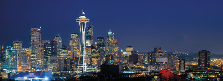 Destellos de rascacielos de Seattle Lienzo