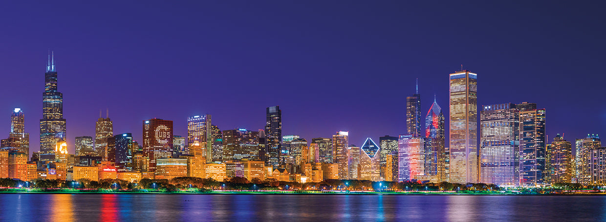 Luces nocturnas de los Chicago Cubs Lienzo