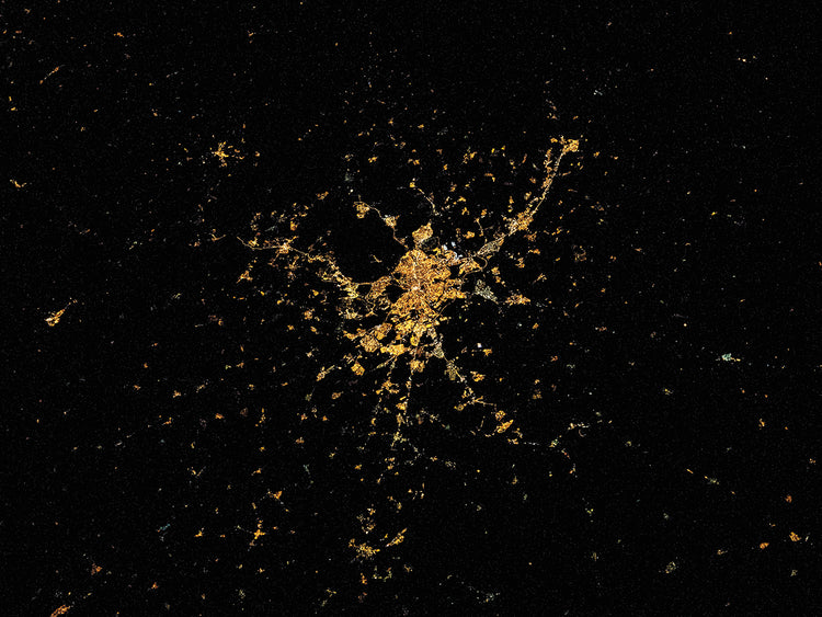 Madrid Night From Above