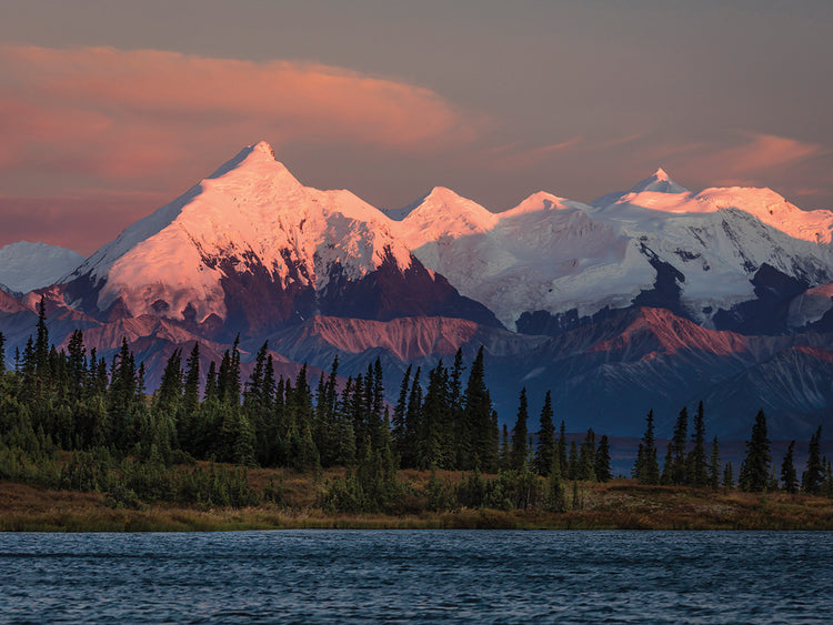 Picos del desierto de Alaska Lienzo