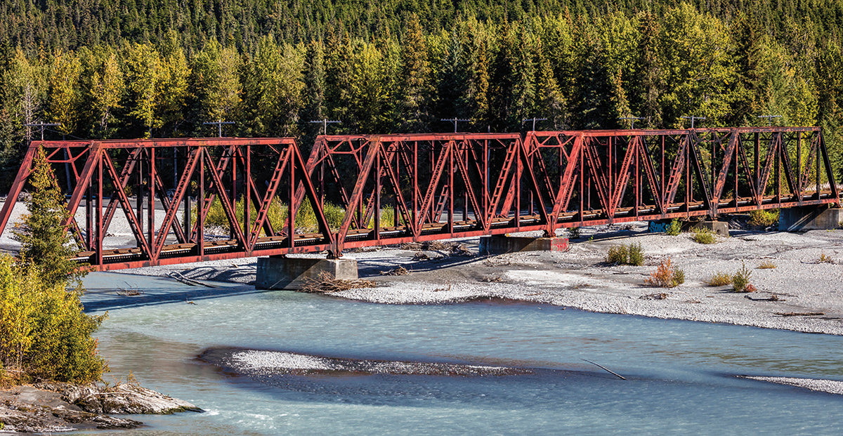 Alaskan River Bridge