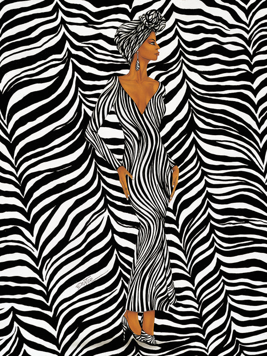 Zebra Inspired Fashion Canvas Print
