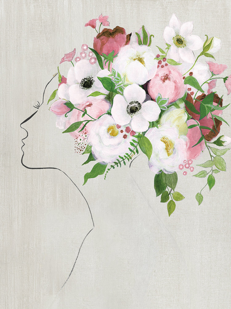 Retrato floral II Lienzo
