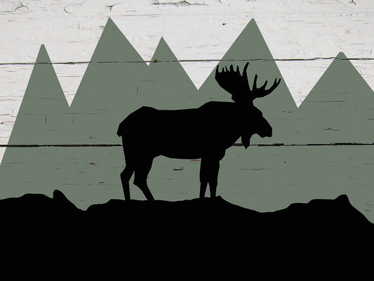 Mountain Moose Canvas Print