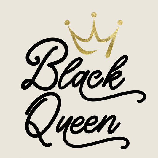 Black Queen Crown Canvas Print