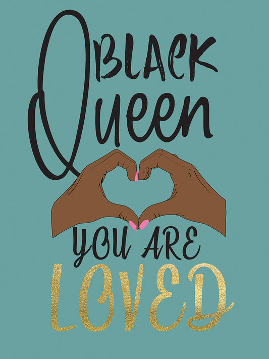 Black Queen Loved Canvas Print