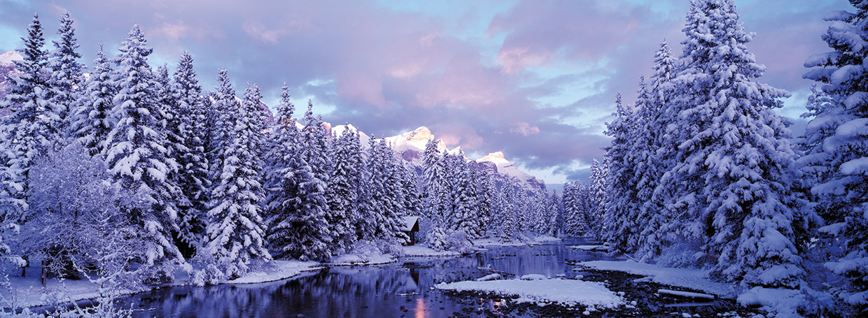 Alberta Winter Creek Lienzo